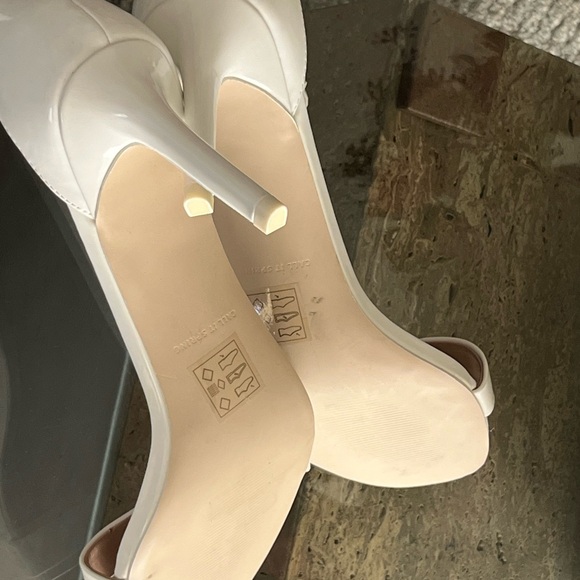 Call It Spring White Heeled Sandals - Picture 4 of 5